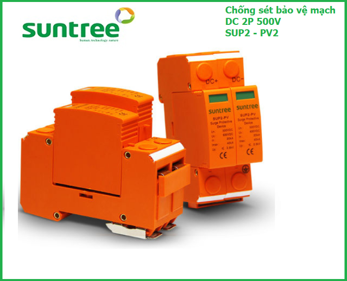 CHỐNG SÉT BẢO VỆ MẠCH DC 2P20/500V