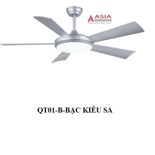 QUẠT TRẦN QT01-B- BẠC KIÊU SA