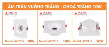 Đèn LED âm trần vuông