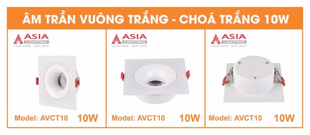 Đèn LED âm trần vuông