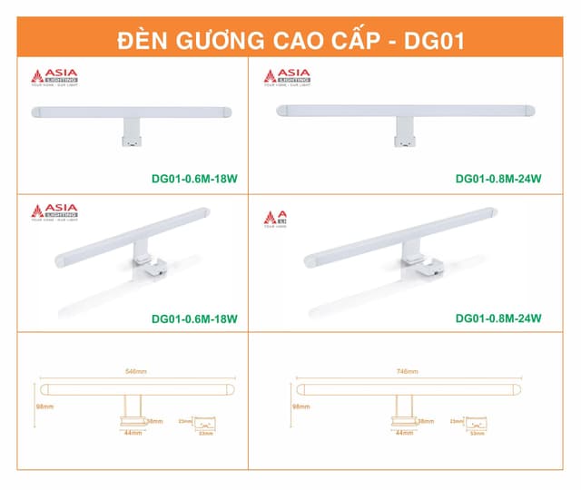Đèn gương cao cấp DG01