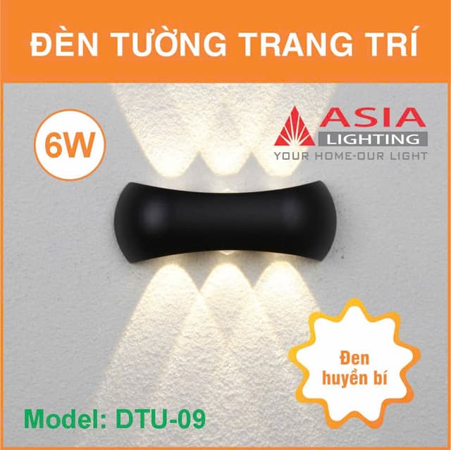 Đèn tường trang trí thân sơn DTU09