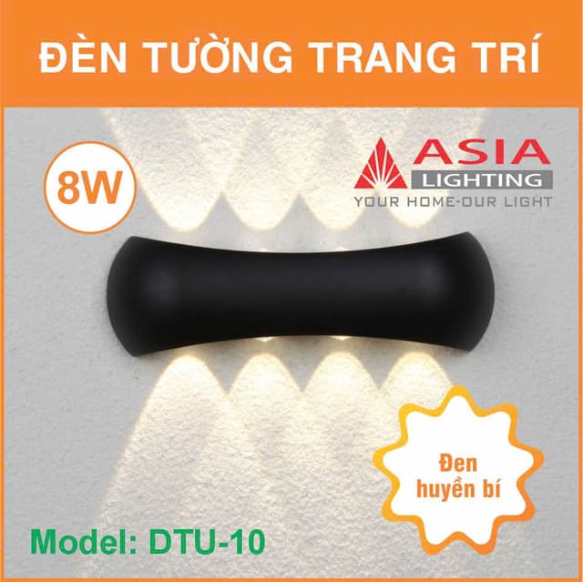 Đèn tường trang trí thân sơn DTU10