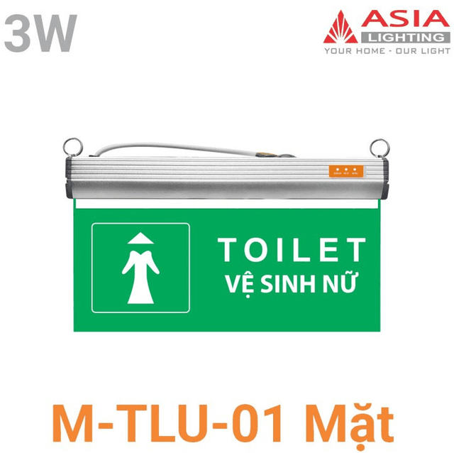 Đèn chỉ dẫn thân nhôm mặt Mica dẫn sáng