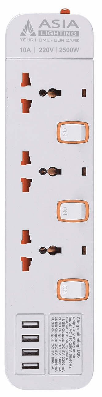 Ổ cắm đa năng liền dây 03 ổ USB