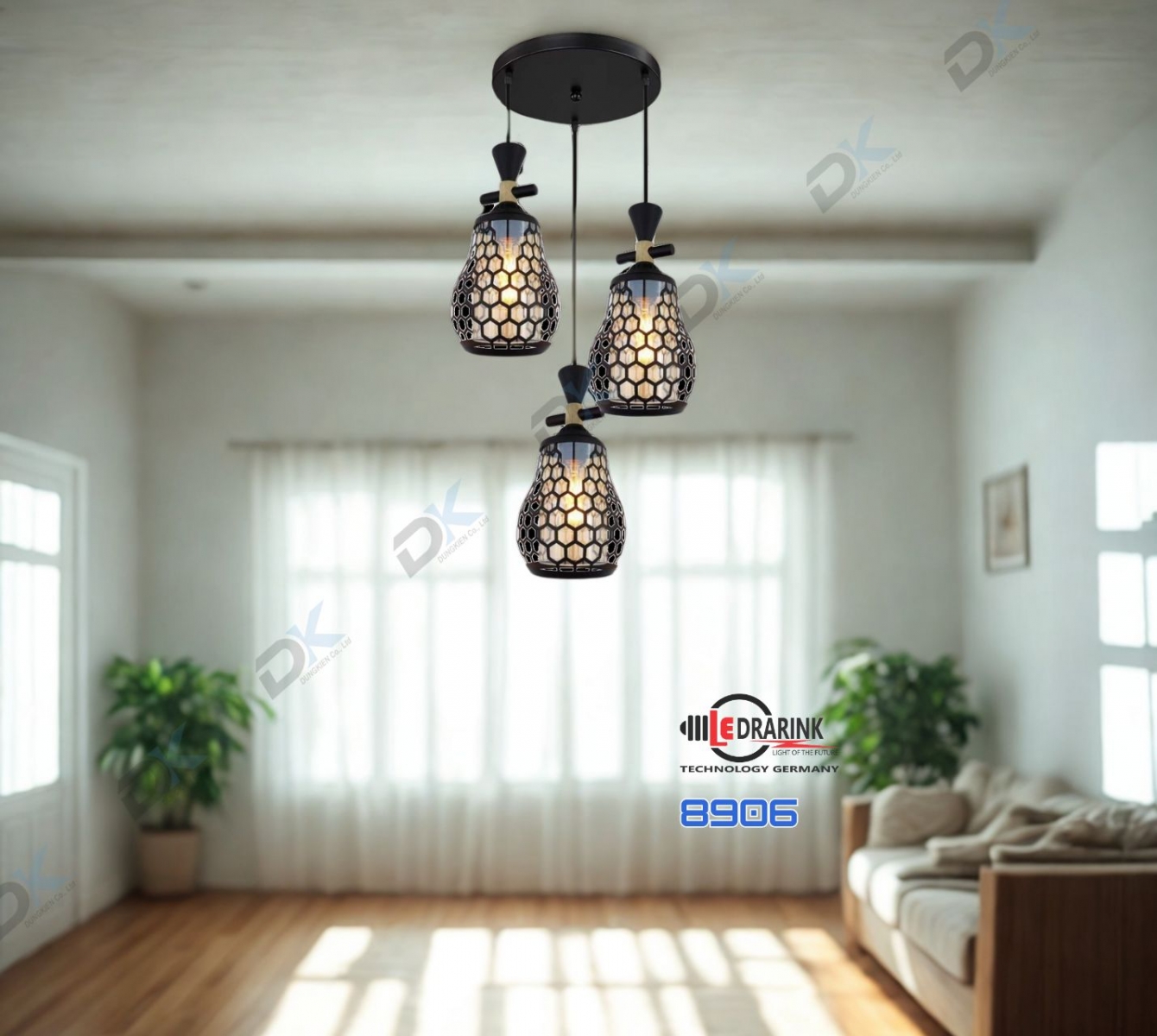       Đèn thả 3 8906 Drarink